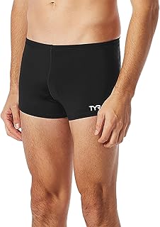 TYR Durafast Elite Solid Square Leg Sports Men's Swimsuit