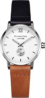 VICTORIA HYDE Women's Analogue Quartz Watch with Genuine Leather Strap Waterproof