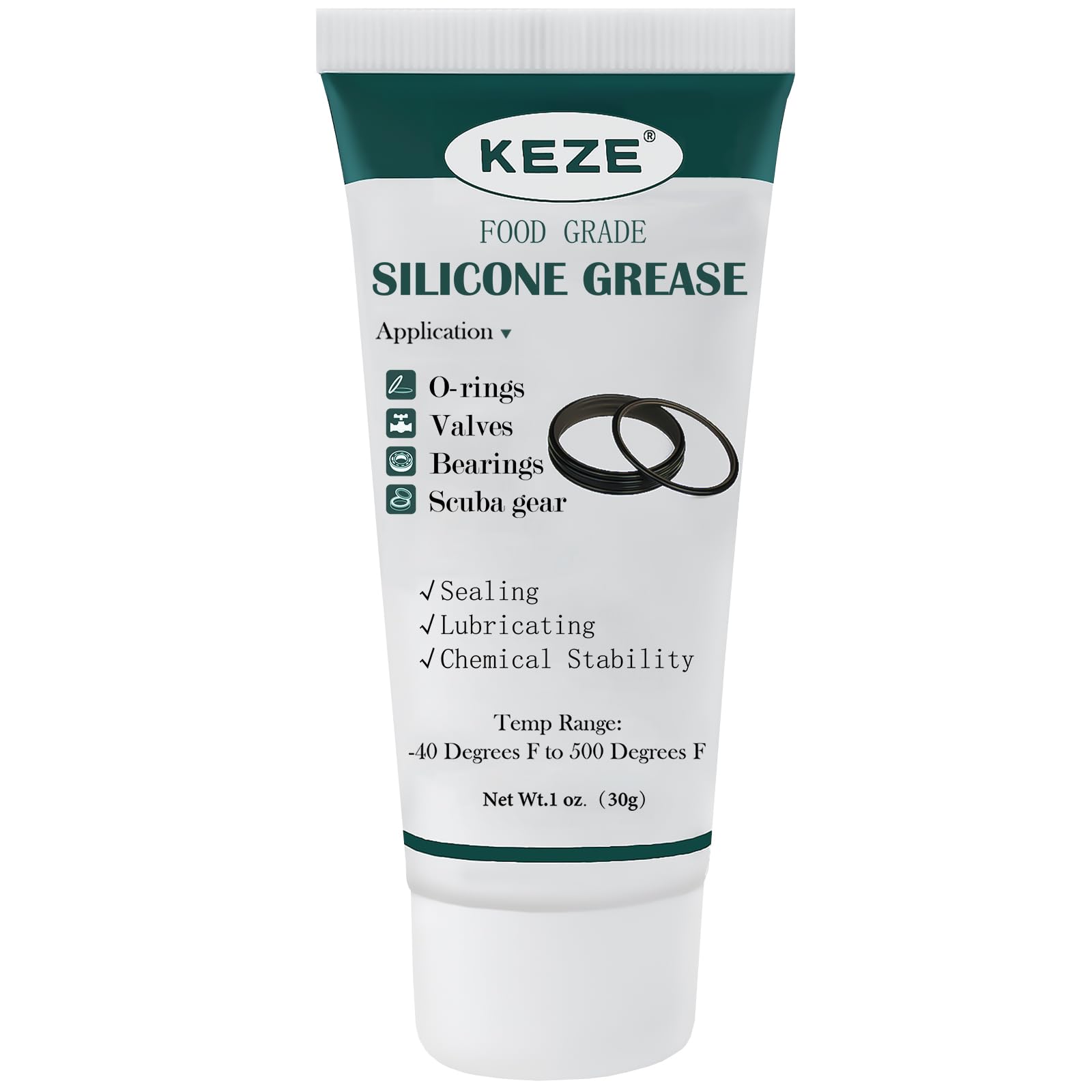 KEZE Waterproof Food Grade Silicone Lubricant Plumbers Grease for Valve Sealant 