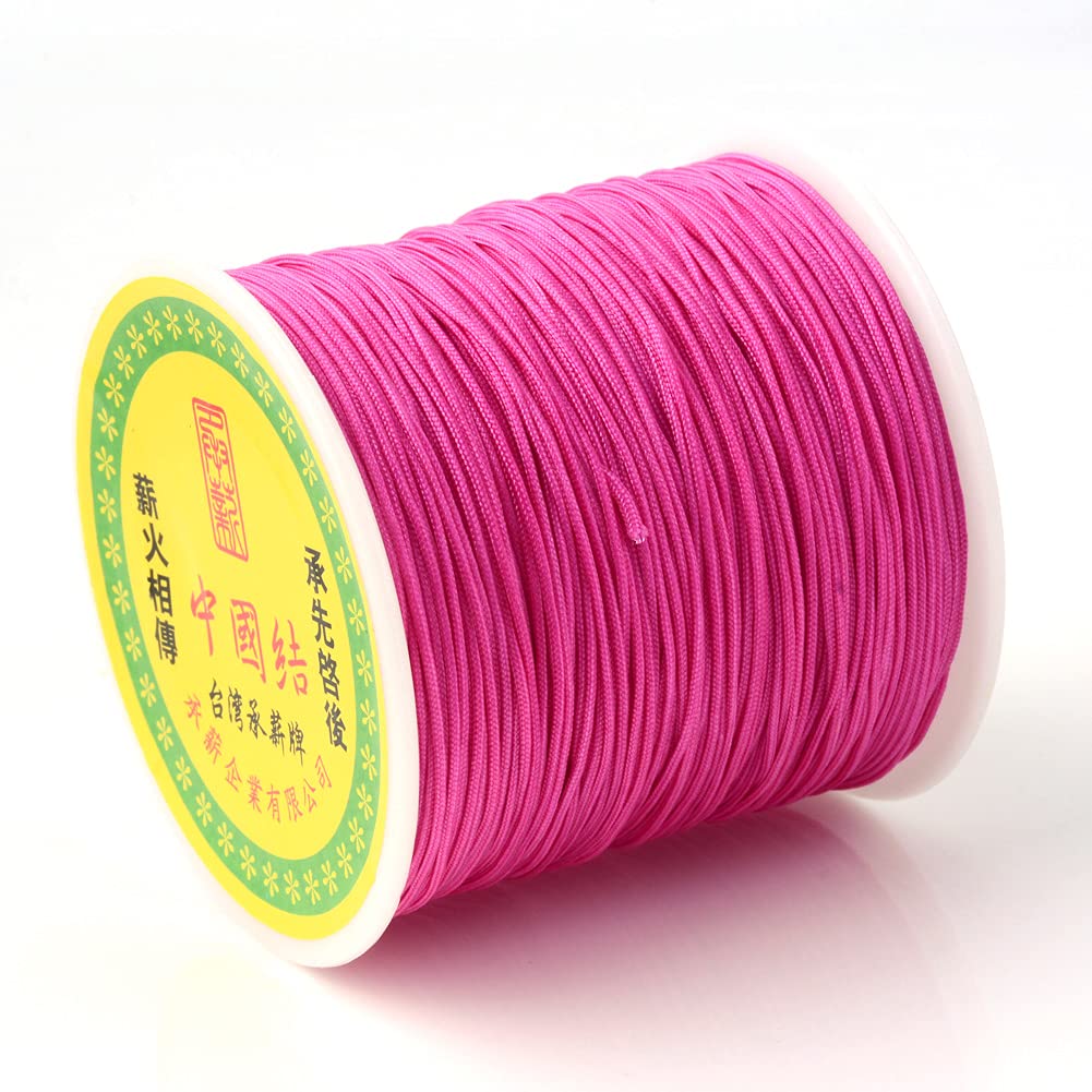 100yards/roll, 0.8mm Nylon Braided Threads Chinese Knot Cord Jewelry Cord Beadin
