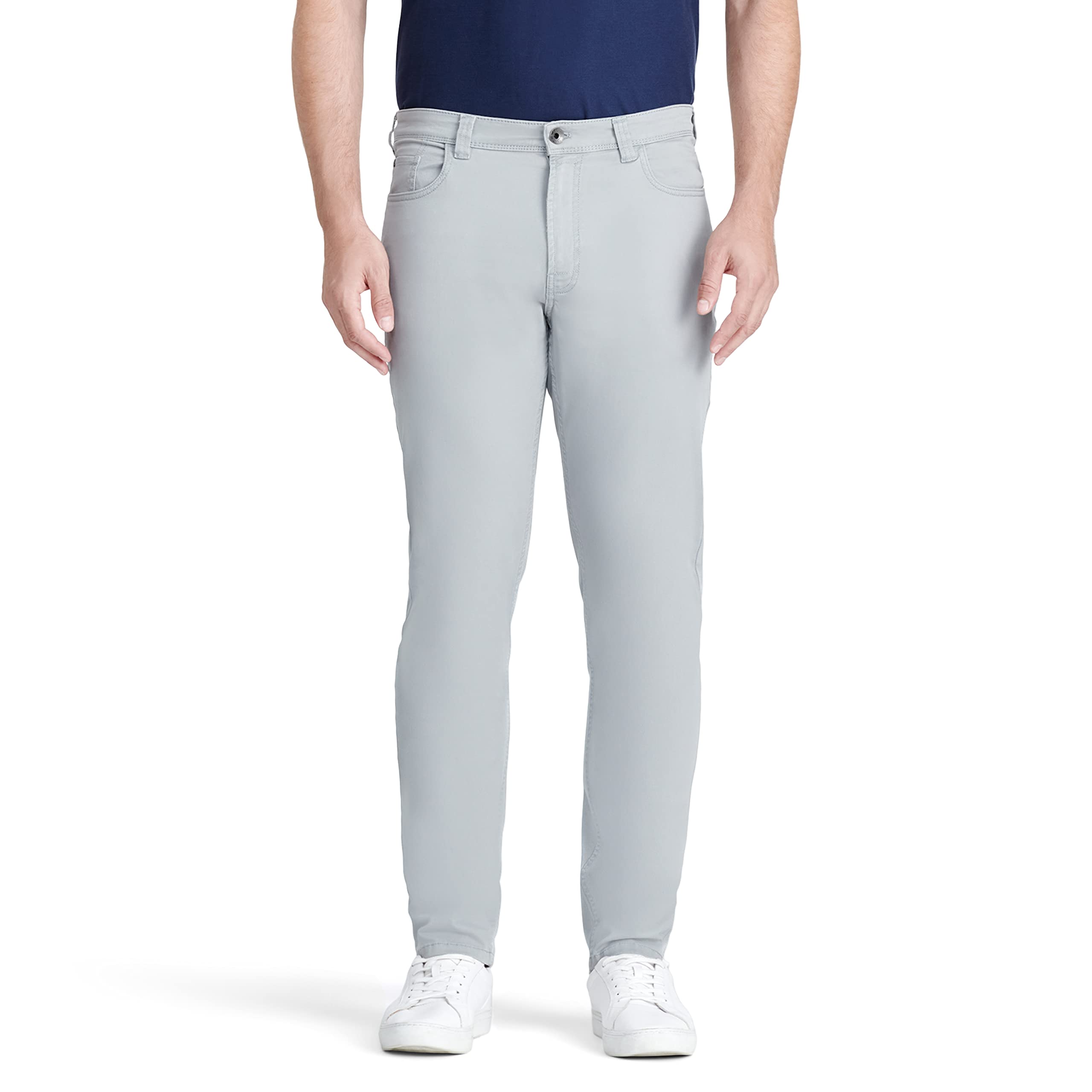 Izod 115b - Saltwater Men's Casual Trousers Stretch Flat Front Chino Pants