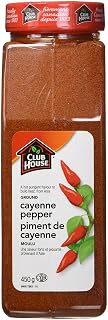 Club House Herbs & Spices, Ground Cayenne Pepper, 450 g | Bold Cayenne Heat for Meats, Vegetables, Soups, and Everyday Cooking