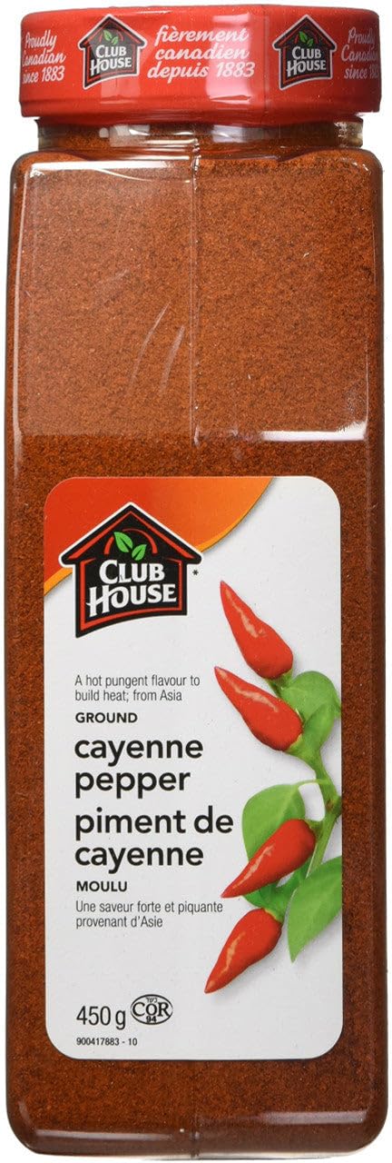 Club House Herbs & Spices, Ground Cayenne Pepper, 450 g | Bold Cayenne Heat for 
