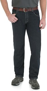 Wrangler Rugged Wear Men's Regular Fit Jean, Midnight, W50 L34