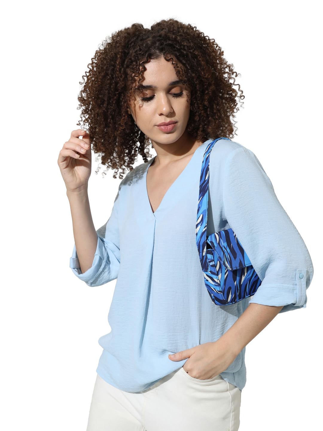 JDY JDYDIVYA Women's Long Casual Shirt Blouse 3/4 Sleeve Tunic Long Shirt Loose 