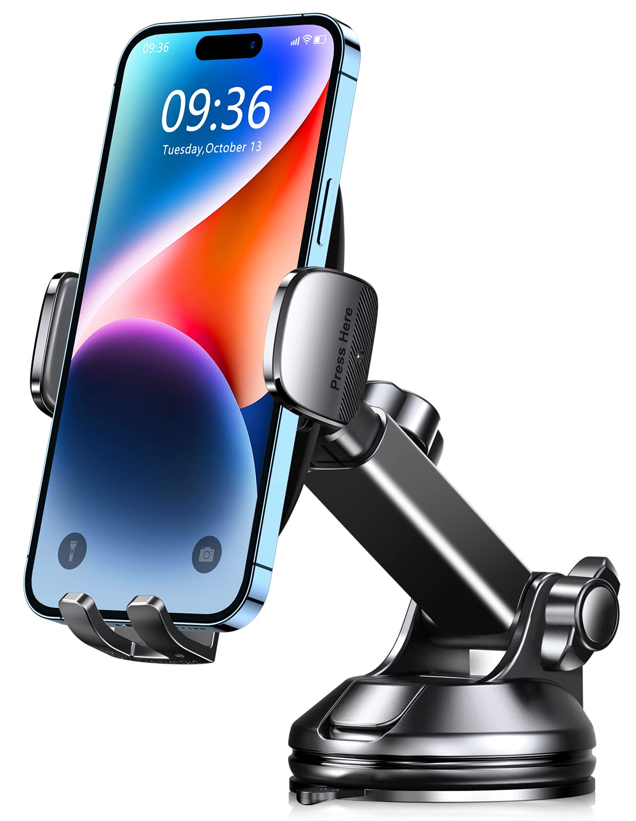 CIRYCASE Car Phone Holder, [Ultra Powerful Suction] Dashboard Phone Holder | Han