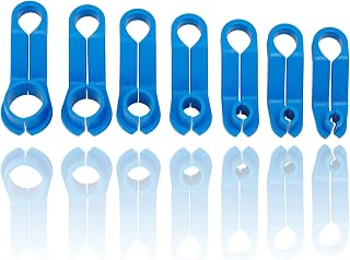 AUPREX 7PCS AC Fuel Line Disconnect Tool, Fuel Line Removel Tool for Cars | Includes 1/4 5/16 3/8 1/2 5/8 3/4 7/8 Inch AC Line Removal Tool, Quick Disconnect Tool Kit for Most Ford/GM/Chrysler/Mazda