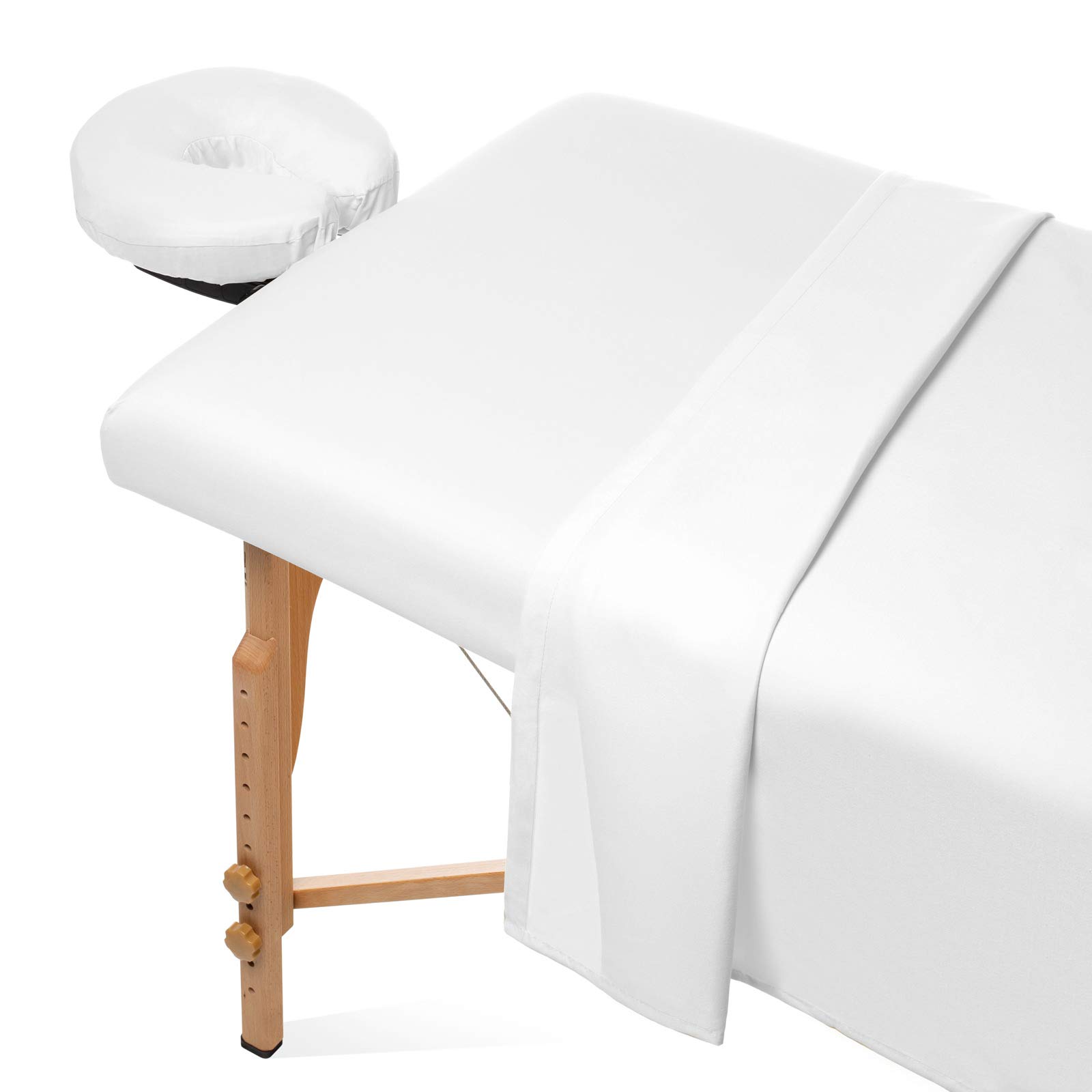 Saloniture 3-Piece Microfiber Massage Table Sheet Set - Premium Facial Bed Cover