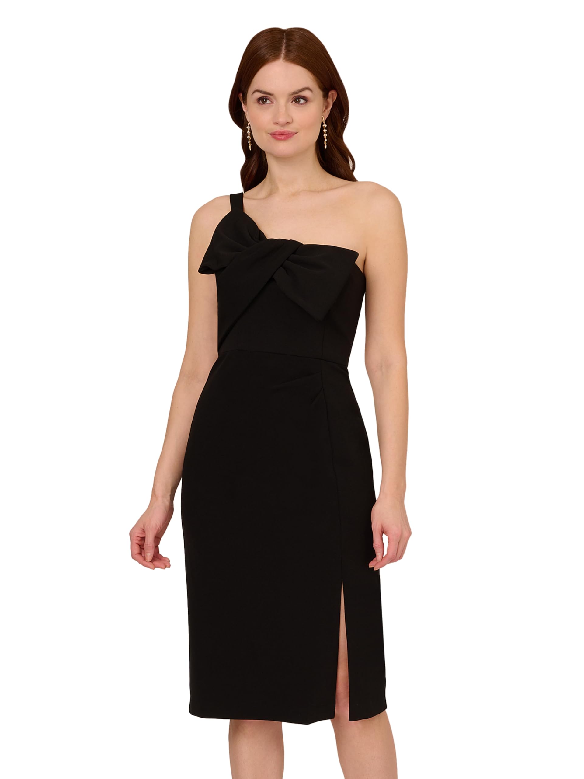 Adrianna Papell Women's Knit Crepe Short Dress