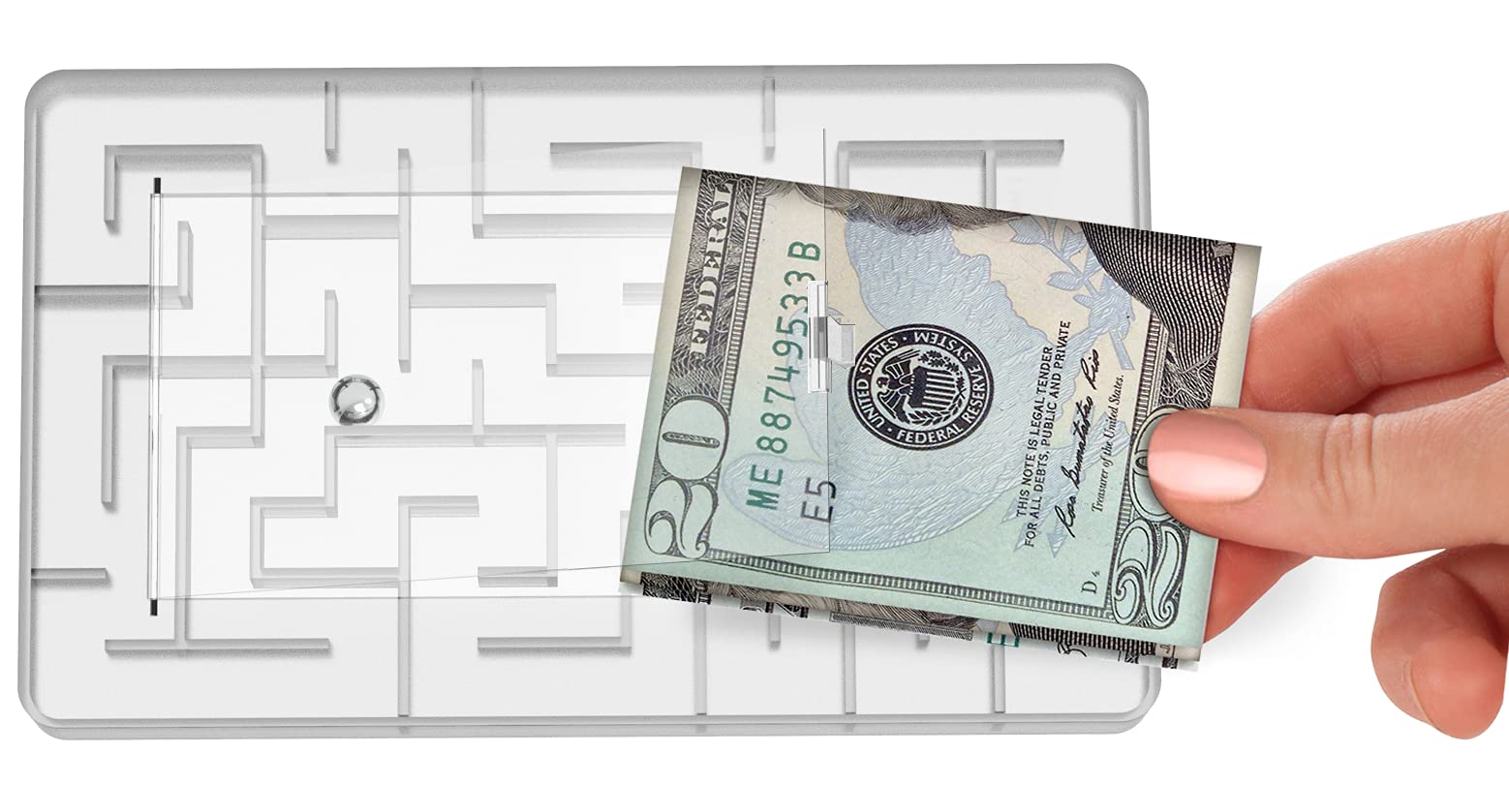 Tech Tools Money Maze Puzzle Gift Box - Stocking Stuffers for Men, Teen Boys and