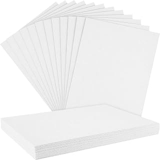 NEBURORA 12 Pcs 2mm Thick Stiff Felt Sheets for Crafts Sewing(White) | Polyester Thick Felt Sheets, Patchwork Sewing Craft Supplies，Party Decoration Supplies，Suitable for Engraving Machines
