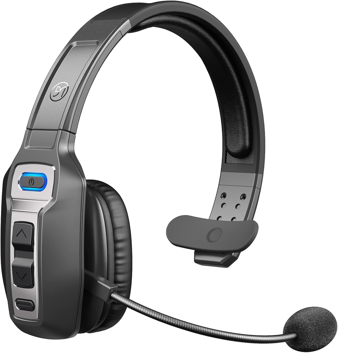 BRAMMAR Trucker Bluetooth Headset with AI Noise Cancellation Microphone, Trucker