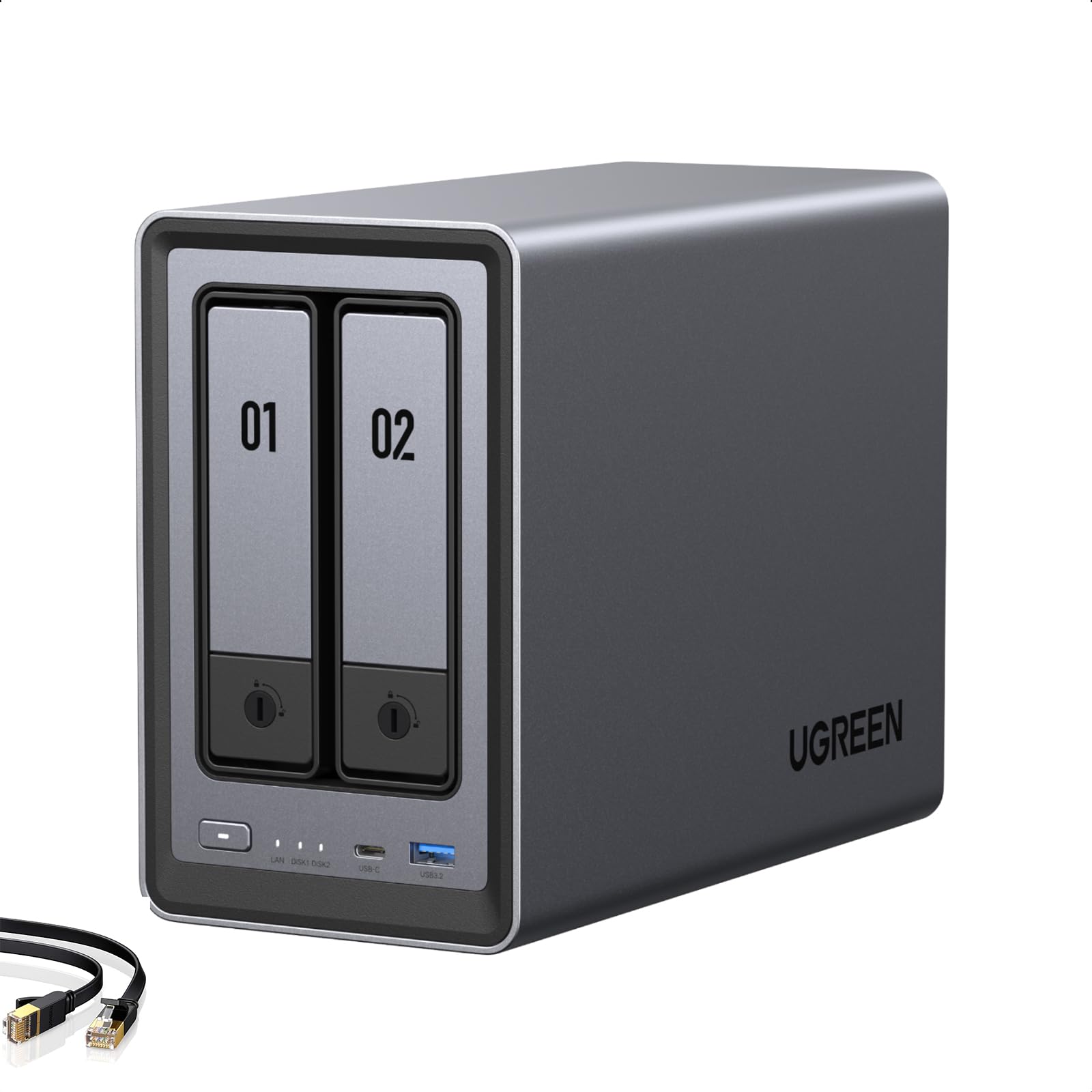 UGREEN NAS DXP2800 2-Bay for Advanced Home Users, Remote Workers & Creators | Ho