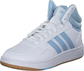 adidas Women's Hoops 3.0 Mid Shoes, Cloud White/Clear Sky, 7 UK
