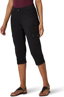 Lee - Relaxed Fit Austyn Knit Waist Cargo Capri Pant, Women's Austyn Knitted Waist Capri Trousers