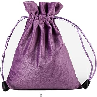 Drawstring Velvet Pouches, Gift Bags Jewelry Packaging Display Bags for Chocolate Sugar Bag Wedding Birthday Baby Shower Eyewear Case(16x20cm,Purple)