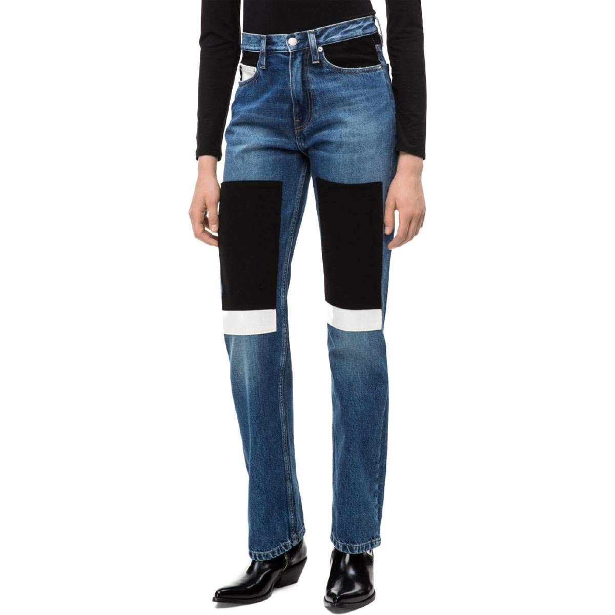 Calvin Klein Women's High Rise Straight Fit Jeans