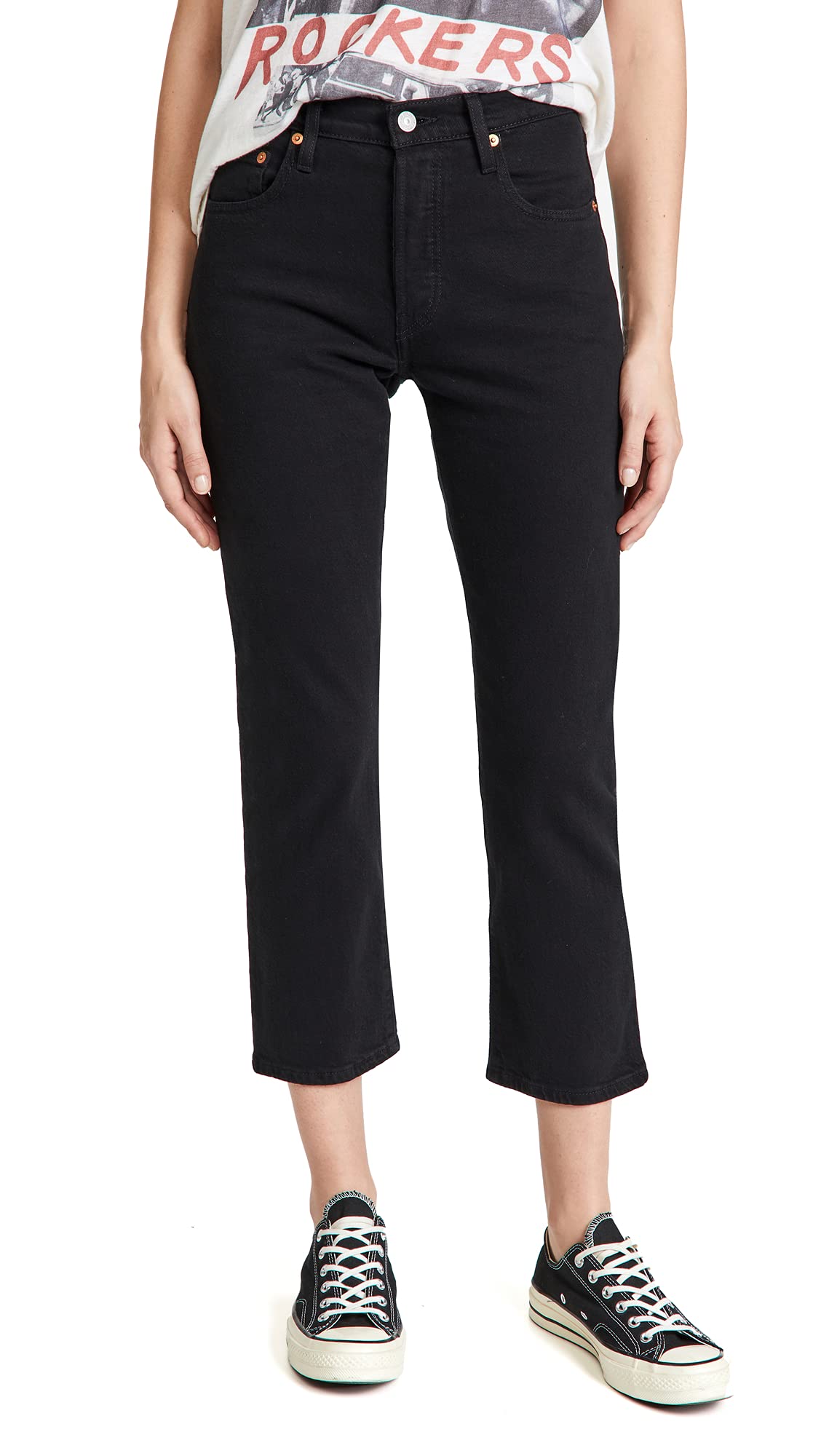 Levi's Womens Premium 501 Crop Jeans