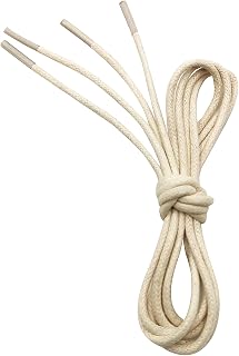 VSUDO Business Shoelaces Waxed Diameter 2.5 mm Thin Round Shoelaces