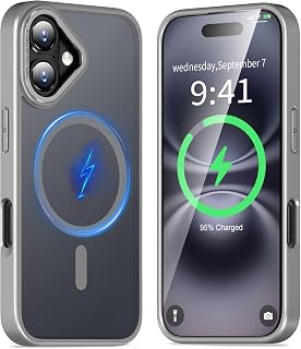 [MagSafe Compatible, Matte Texture] KWATUNG iPhone 16 Plus Case, Magsafe Compatible, US Military MIL Standard, Avon 16 Plus, Case, Built-in Magnet, Compatible with MagSafe, Thin, Shockproof, Durable