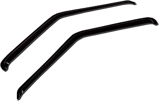 Tuningpros WV-197 Outside Mount Window Visor Deflector Rain Guard Dark Smoke 2-pc Set, Compatible with 2010-2013 Ford Transit Connect