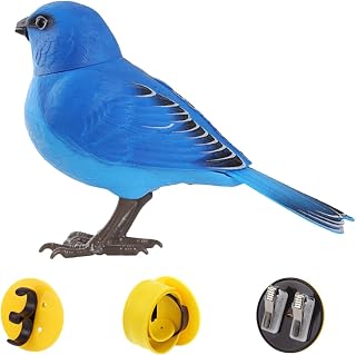 Electric Singing Chirping Bird Toy 13.5x9cm Motion Sound Activated Robot Bird Battery Operated Simulation Interactive Toys