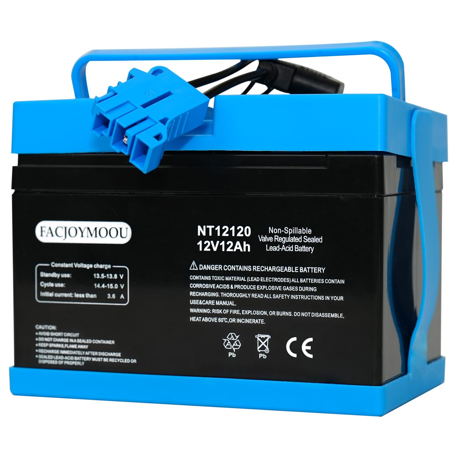 FACJOYMOOU 12 Volt Battery for Peg Perego John Deere Gator Polaris Gaucho Rock'i