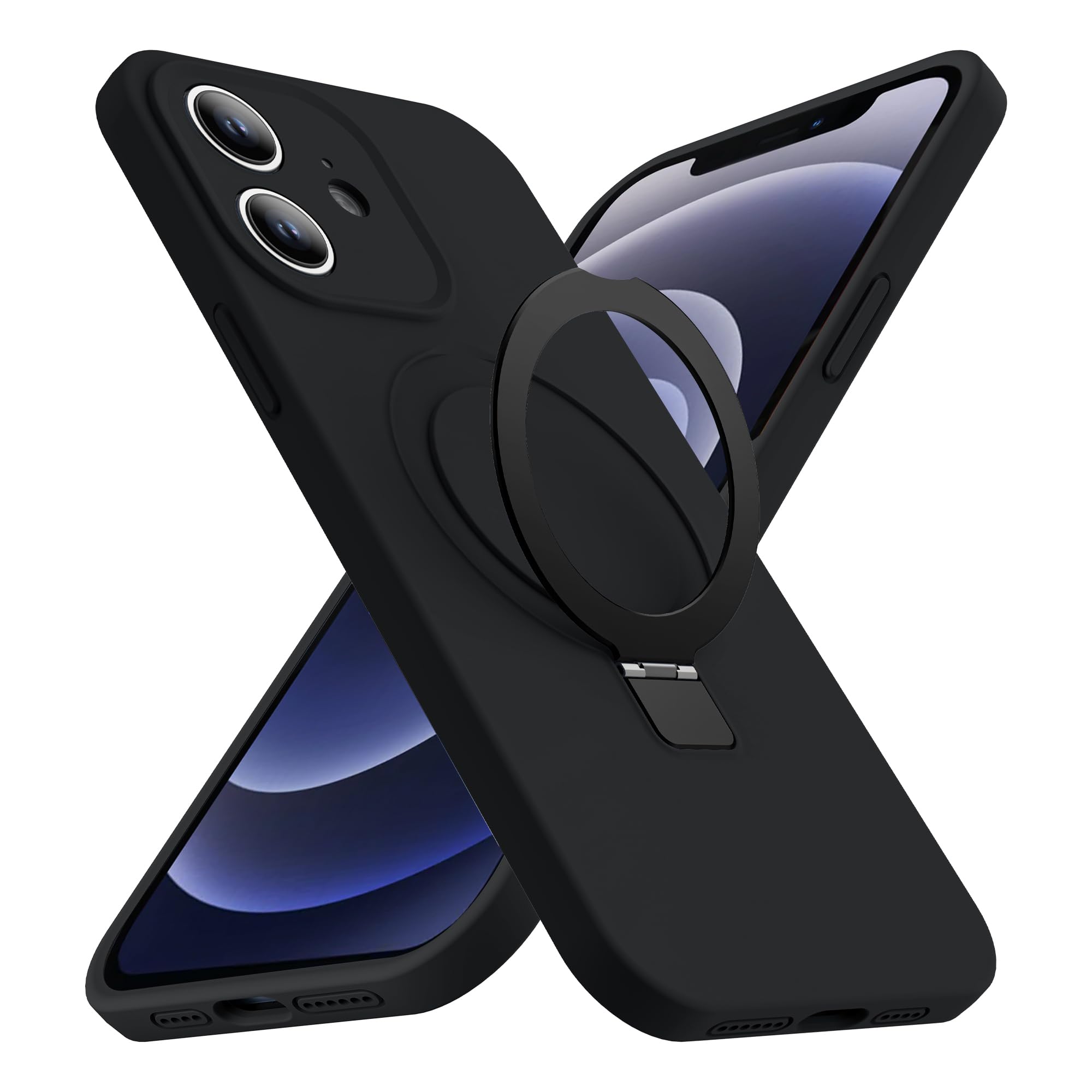 Skylmw Designed for iPhone 11 Case with Magnetic Invisible Stand Compatible with