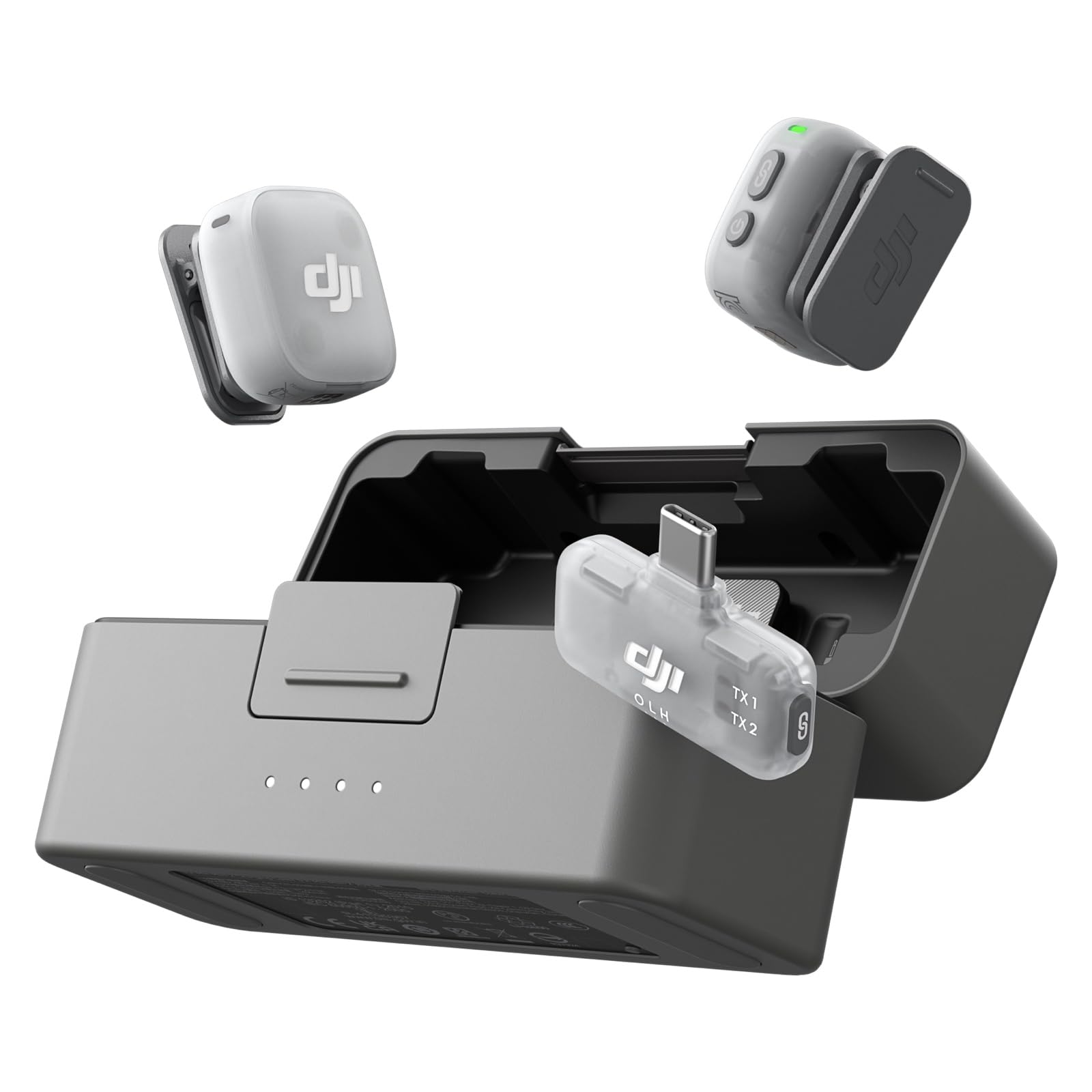 DJI Mic Mini 2 (2 TX + 1 Mobile RX + Charging Case), Wireless Mic | For iPhone 1