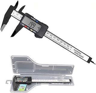 Digital Caliper,0-6 inch/150 mm,inch and Millimeter Conversion,LCD Screen | Caliper Measuring Tool, Auto-Off Feature, 4 Modes for Inside/Outside, Depth, Step; for DIY, Household Use, Jewelry, Hobby