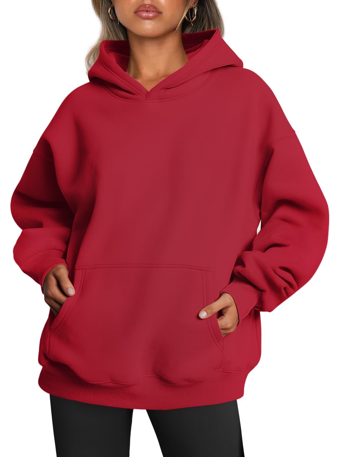 Trendy Queen Women Oversized Hoodie Fleece Sweatshirt Autumn Fashion Pullover Sw