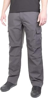LAPG Men's Tactical Cargo Trousers with Elasticated Belt, Lightweight Durable Ripstop CCW Cargo Trousers for Men