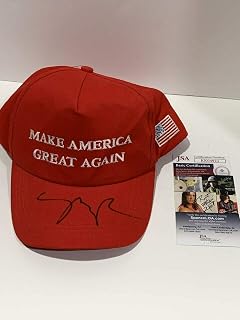 MIKE PENCE SIGNED HAT MAGA DONALD TRUMP PROOF JSA COA