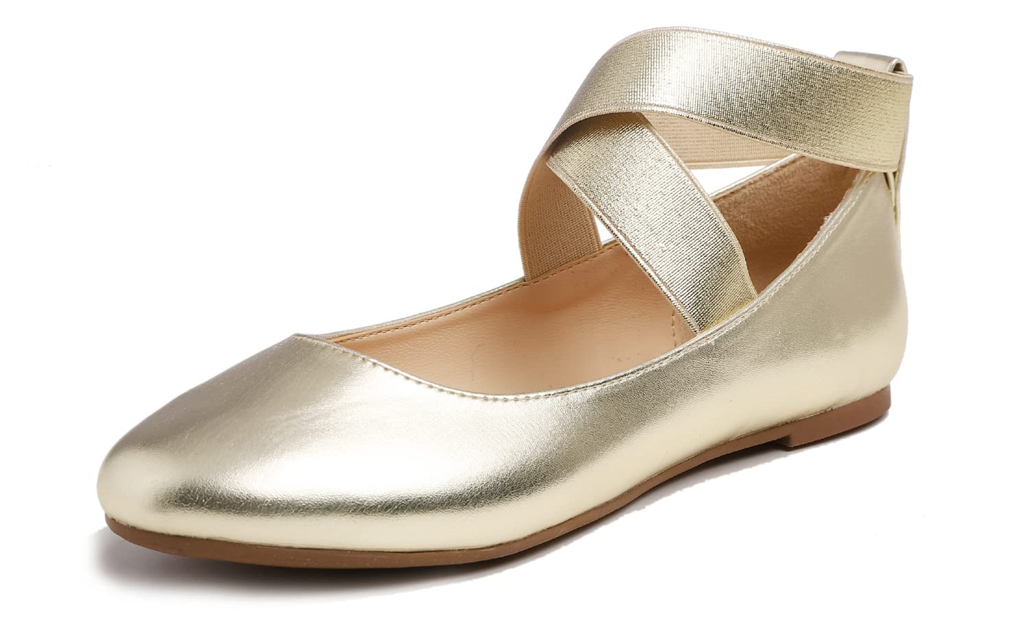 Feversole Coloured Suede Ballerina with Memory Foam Cushion for Macaroons for Wo