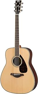 Yamaha FG830 Solid Top Folk Guitar, Natural