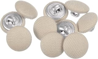 Generic 10 x 20L Round Sewing Buttons with Metal Shank 12.5mm for Dress Blouse Beige