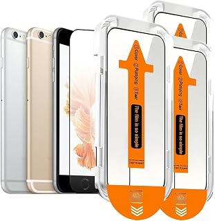 3 Pack Screen Protector Compatible with iPhone 8 Plus, 7 Plus, 6S Plus, 6 Plus, 5.5 Inch Tempered Glass Case Friendly