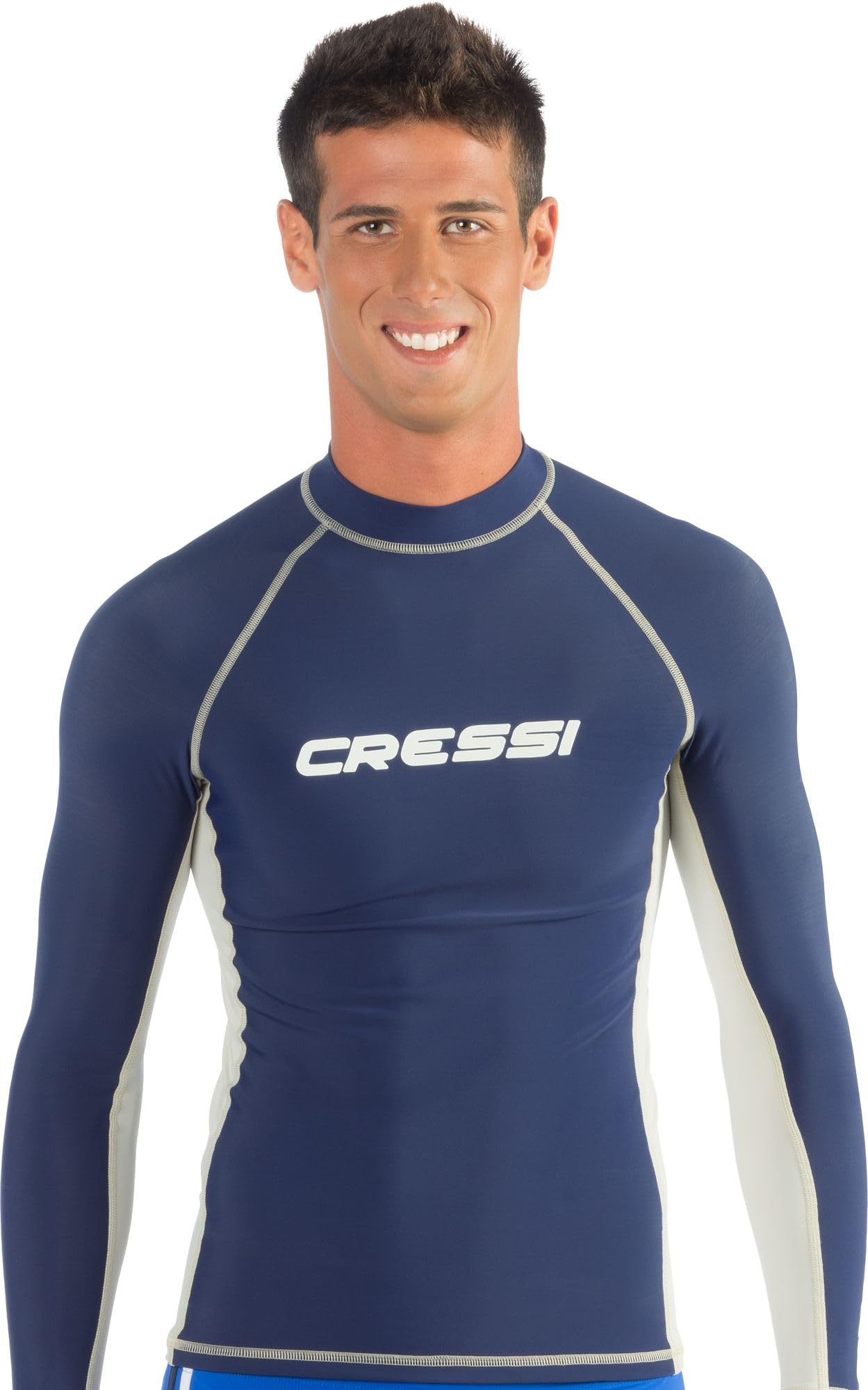 Cressi Rash Guard-Men's Long-Sleeved T-Shirt in Stretch Fabric Filter Protection