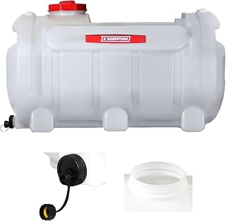 Chapin 98142: 40-Gallon Water Storage Tank, Utility Water Tank, Water Supply, for Farms, Acreage, Gardens, Orchards, Translucent White