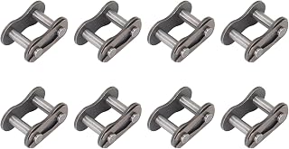 FOCMKEAS 8PCS 06B Roller Chain Connecting Links, 3/8 Inch Pitch Master Connector Link Carbon Steel, Standard Connecting Split Link for 06B Chain