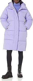 Amazon Essentials Women's Plus Size Long Puffer Jacket with Hood (Available in Plus Size)