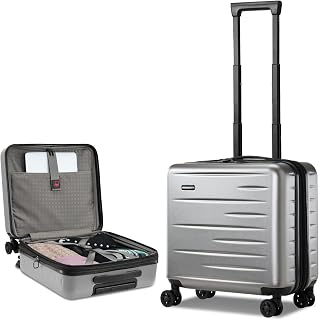 CENSIEN Luggage, 16 Inch 20 Inch 28 Inch Suitcases, 20/28 inch luggage sets, Gray, 16 Inch EXT, No-front-opening