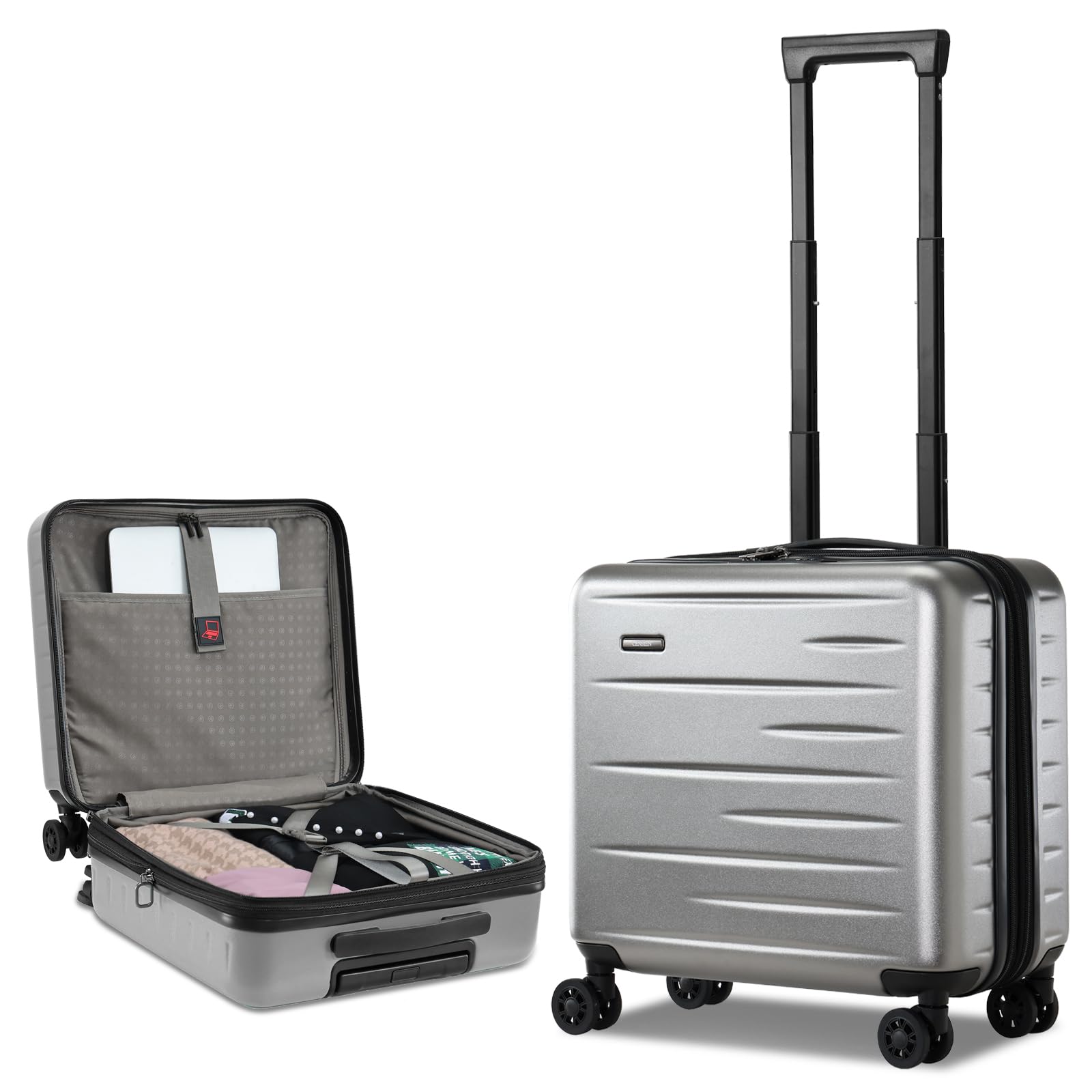 CENSIEN Luggage, 16 Inch 20 Inch 28 Inch Suitcases, 20/28 inch luggage sets, Gra