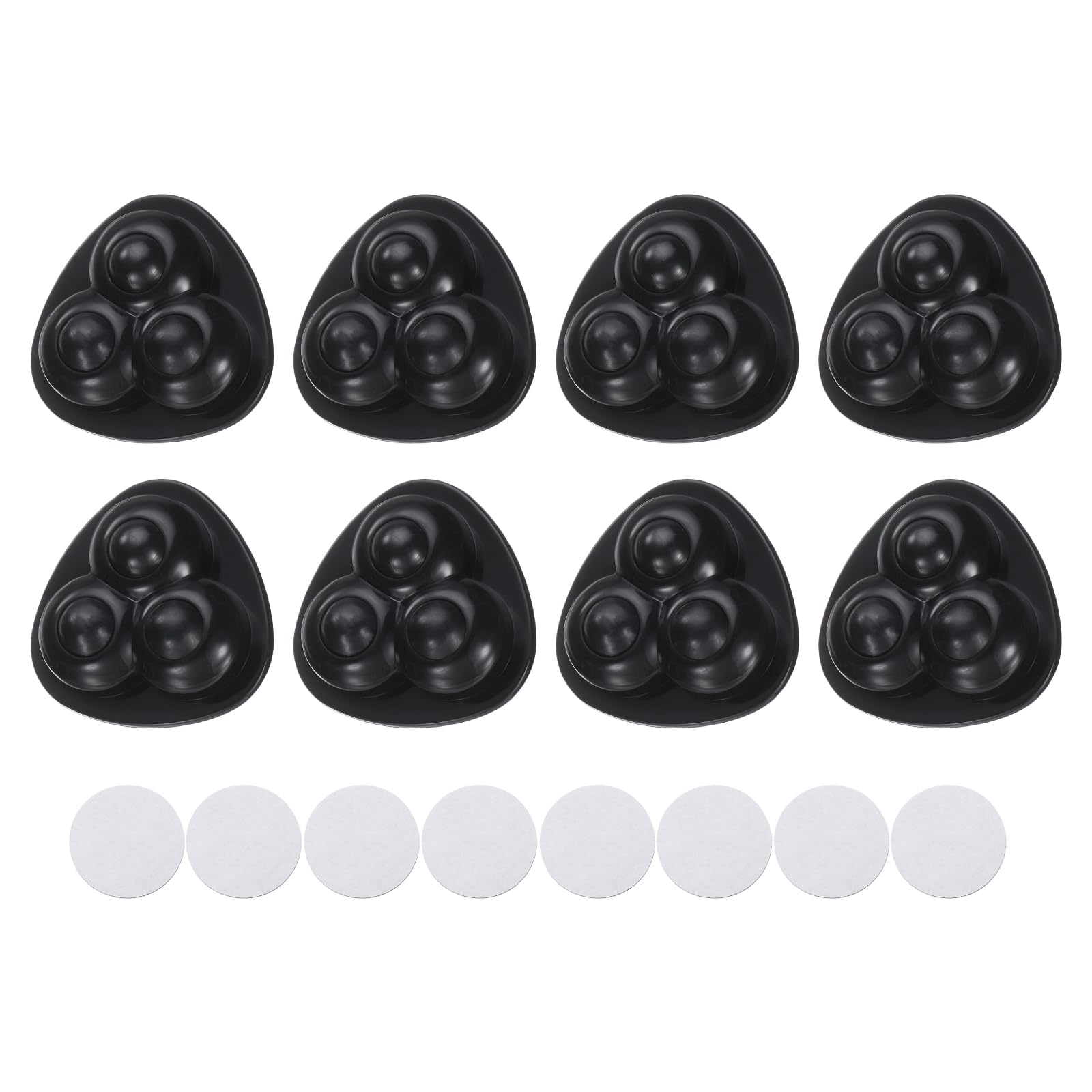 8 Pcs Self Adhesive Caster Wheels 360 Degree Rotation Mini Caster Rolling Roller