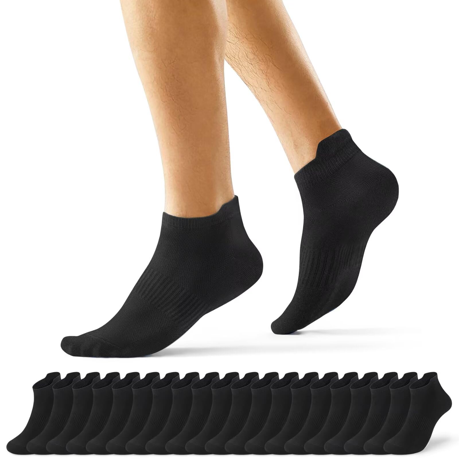 10 Pairs Men's Short Socks Women's Short Cotton Sports Socks Low Breathable Runn