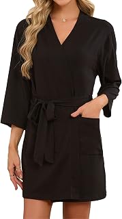 U2SKIIN Womens Dressing Gown, Soft Shawl Collar Warm Spa Dressing Gowns
