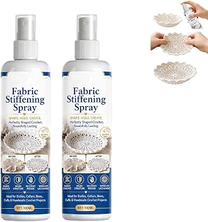 Fabric Stiffener Spray,100ml Quick Drying Spray for Stiffening Felt Hat | Fast Acting Fabric Hardener Liquid,Fabrc Starching Solution,Hat Stiffener Spray For Lace,Wool, Clothes,Felt,Crochet, Holiday