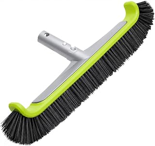 17.5-Inch Curved Pro Pool Brush Head for All Pool Surfaces | For inground and above-ground pools, safe for vinyl, concrete, fiberglass and tile, designed to clean walls and corners