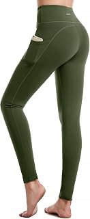 CAMBIVO Women's Sports Leggings, High Waist Sports Leggings, Push Up Leggings, Yoga Pants with Pockets for Yoga Pilates Gym Sport Gym Running