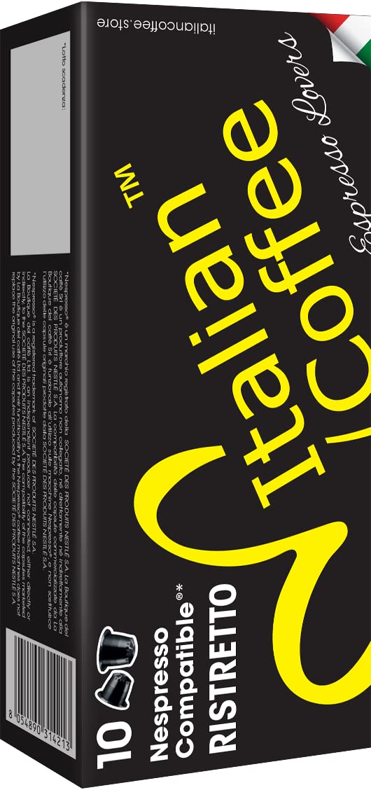 100 Italian Coffee for Espresso Lovers pods compatible with Nespresso Original m